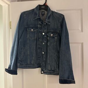 GAP Women's Dark Blue Denim Jean Jacket